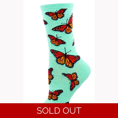 Social Butterfly Ladies Socks